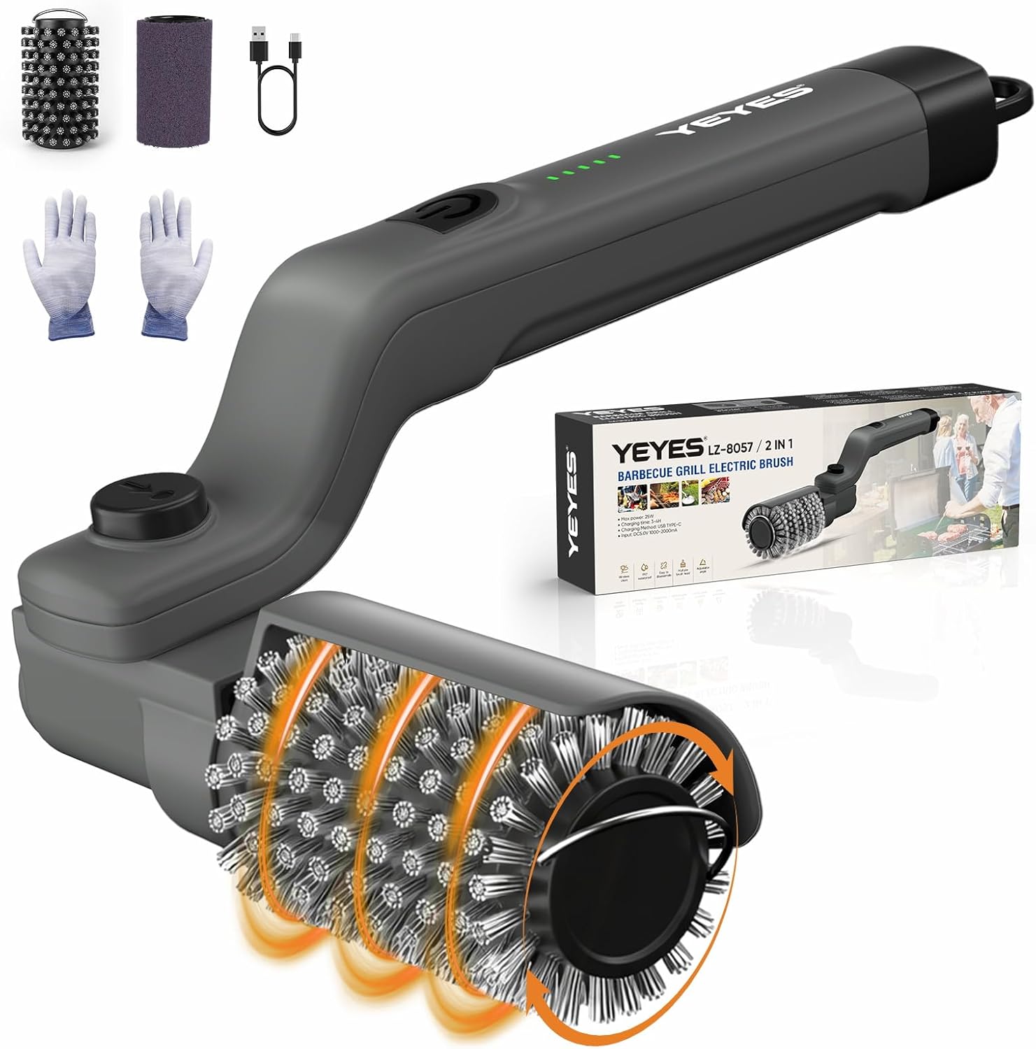 Electric Grill Brush for Outdo - Outdoor Power Brush のレビューと価格
