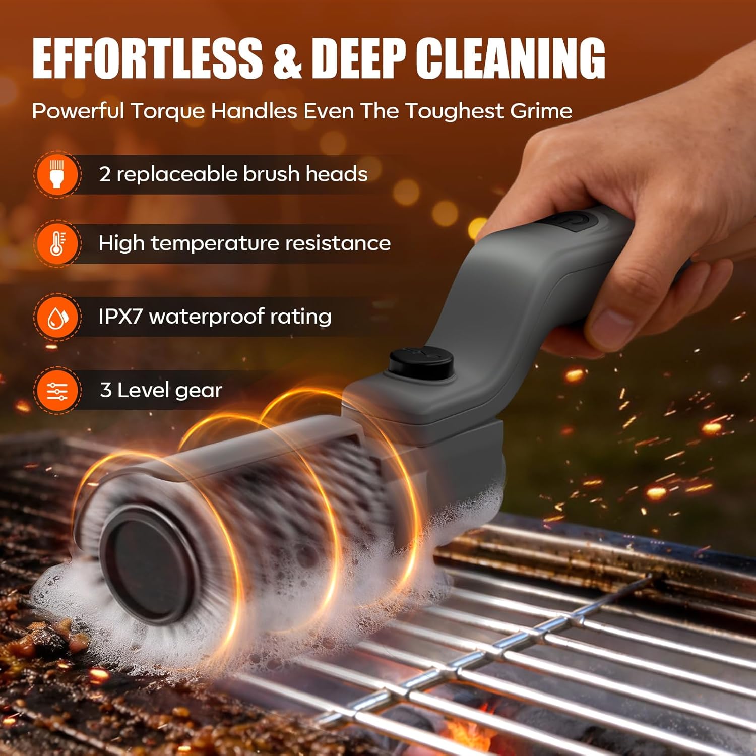 Electric Grill Brush for Outdo - Outdoor Power Brush のレビューと価格