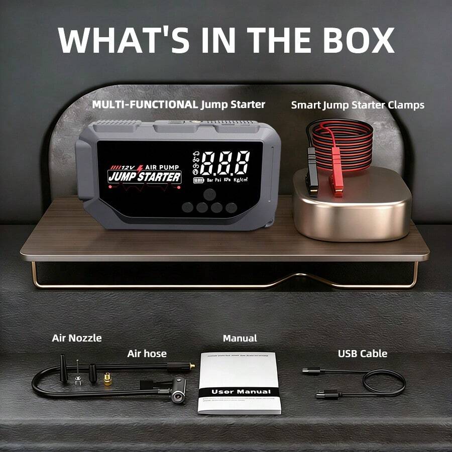 12V 8000A Portable Smart Jump  - Outdoor Usb Power Bank のレビューと価格