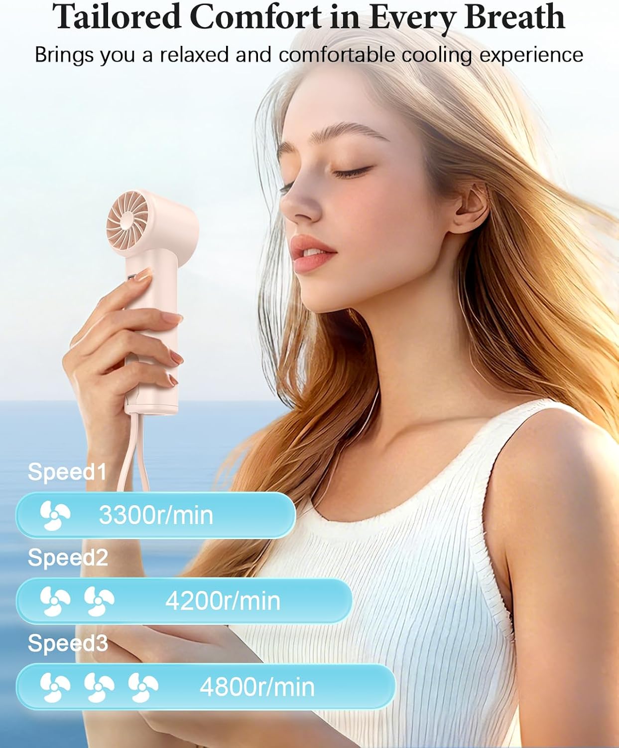 Portable Handheld Fan with Pow - Outdoor Usb Power Bank のレビューと価格