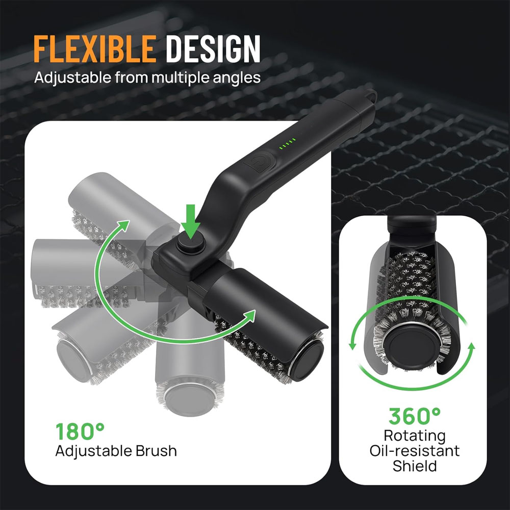 Electric Grill Brush Rechargea - Outdoor Power Brush のレビューと価格