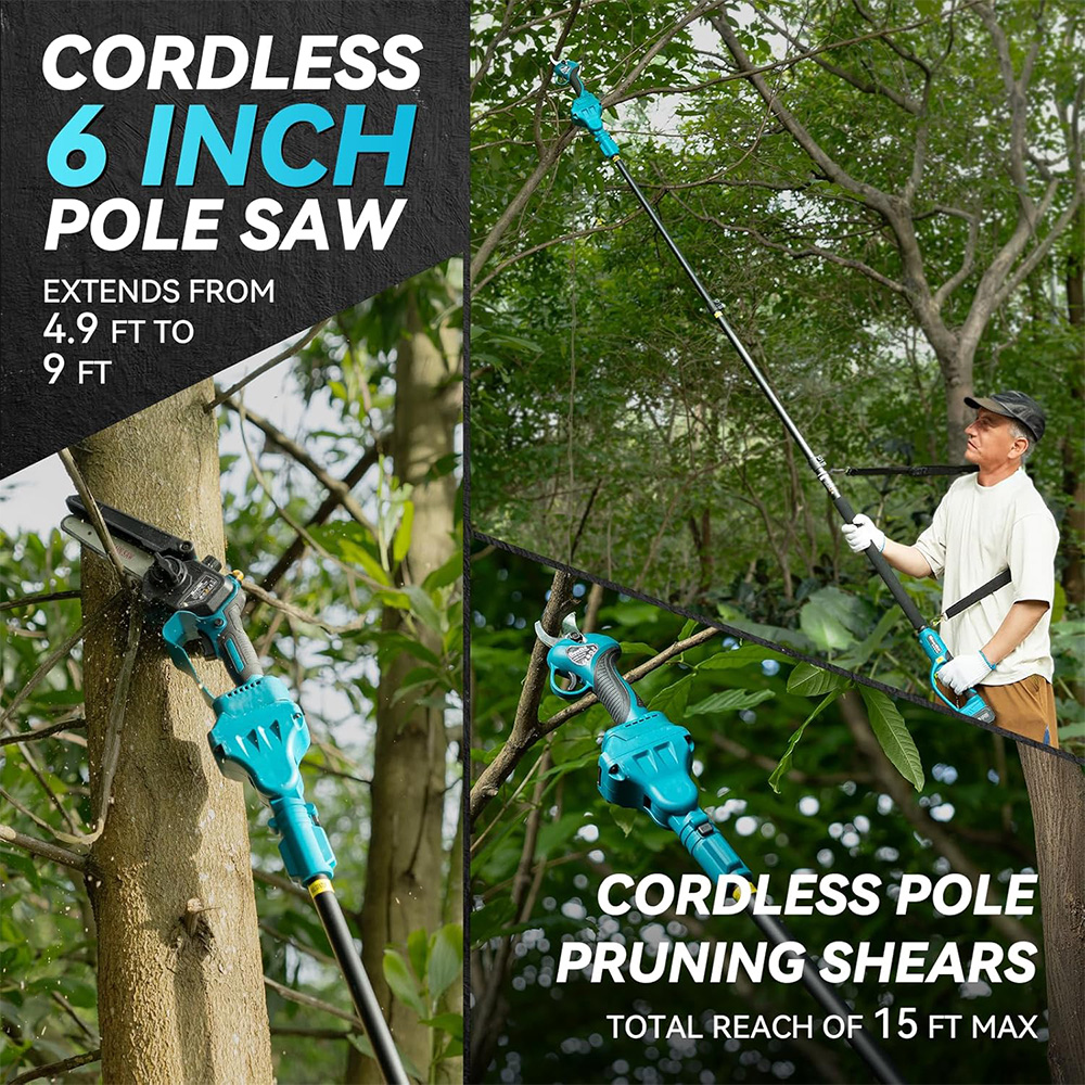 Seesii 3-in-1 Brushless Telesc - Electric Chainsaw Battery のレビューと価格