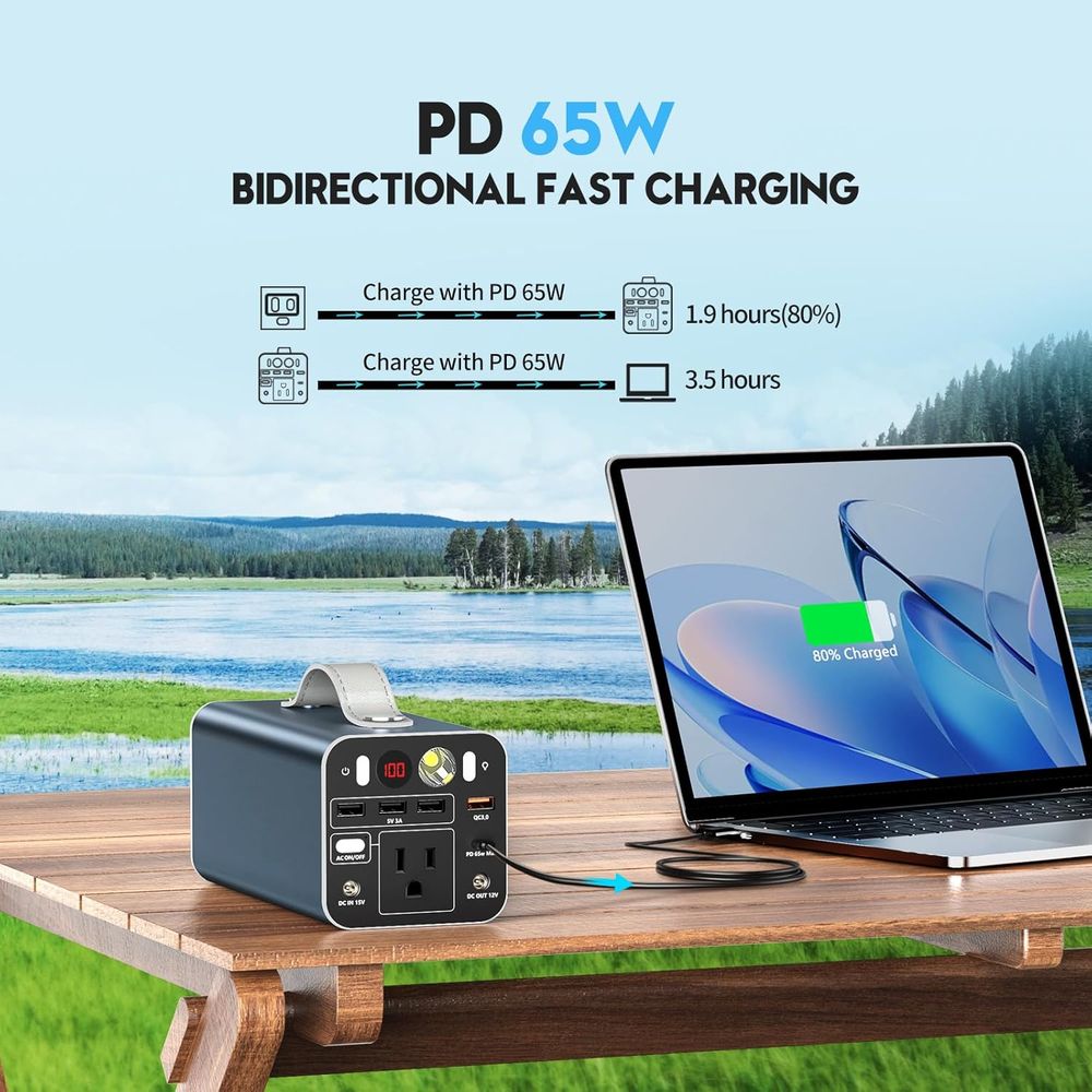 150W Portable Power Station, 1 - Outdoor Power Bank With Ac Outlet のレビューと価格
