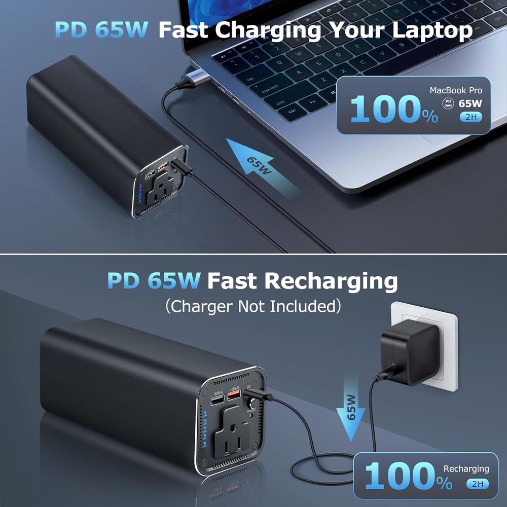 100W AC Outlet Power Bank, 98W - Outdoor Power Bank With Ac Outlet のレビューと価格
