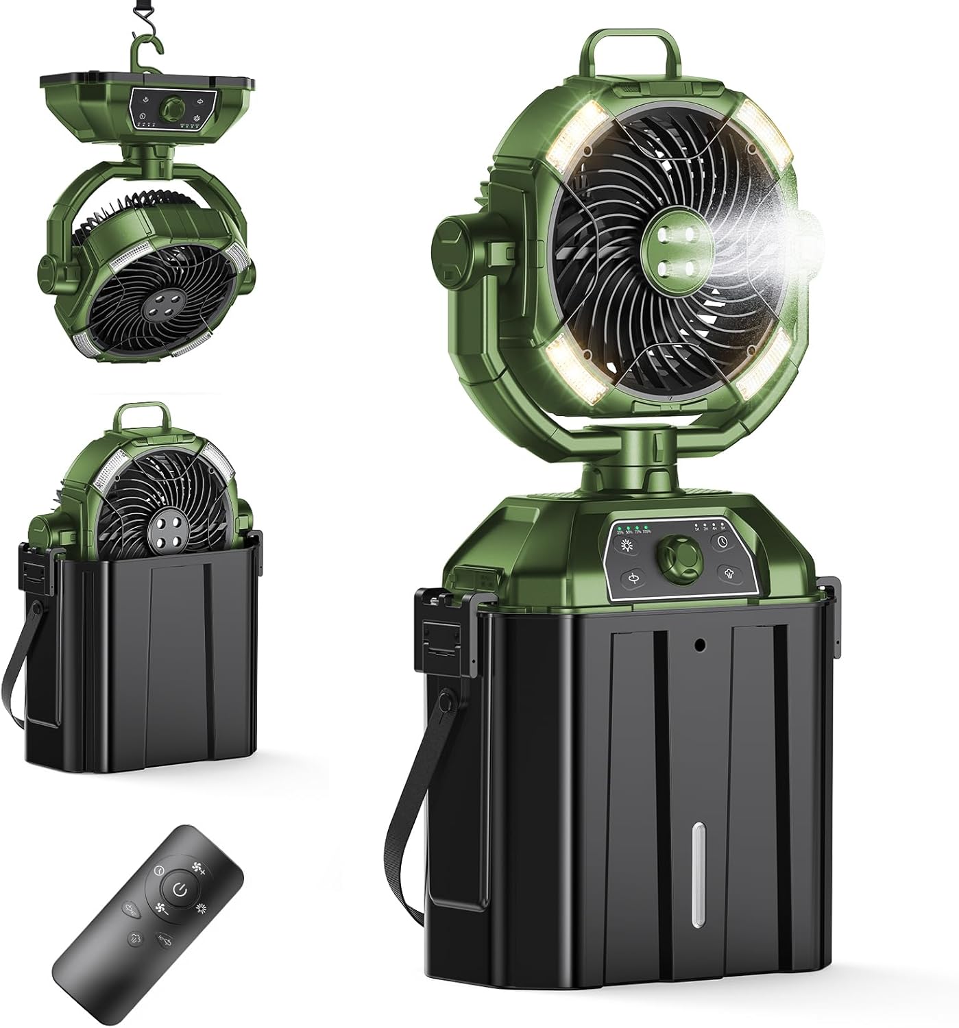 9-Inch Portable Misting Fan Re - Outdoor Usb Power Bank のレビューと価格