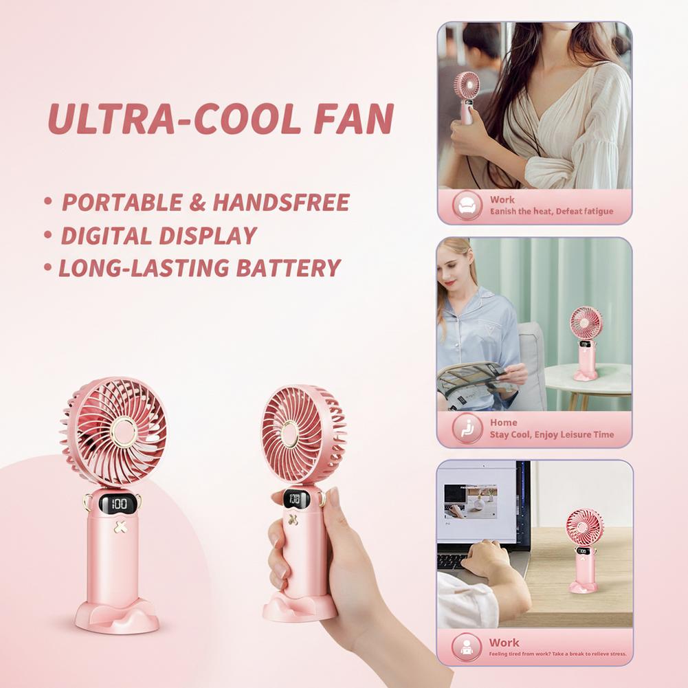 Portable Mini Fan With 6 Speed - Outdoor Usb Power Bank のレビューと価格