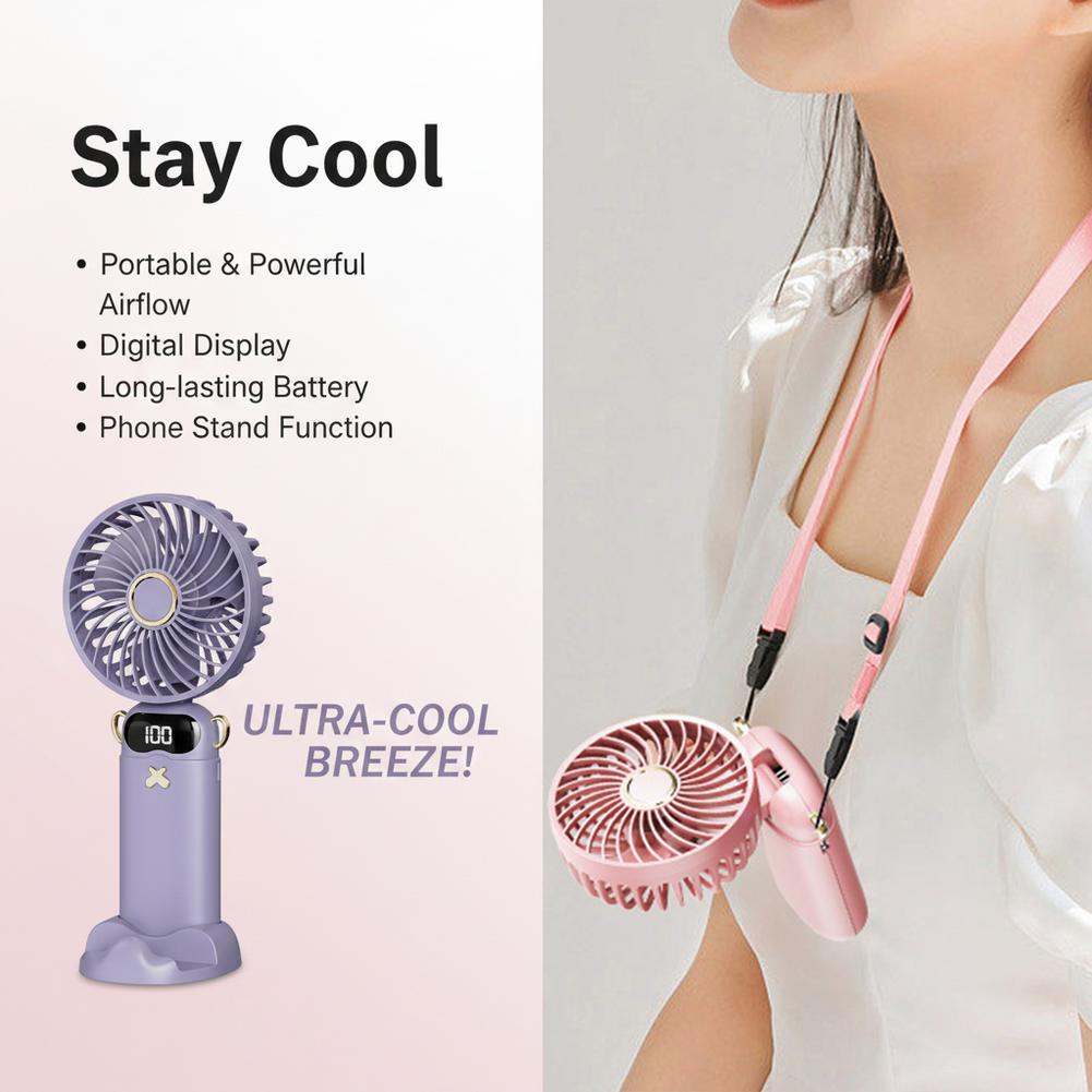 Portable Mini Fan With 6 Speed - Outdoor Usb Power Bank のレビューと価格