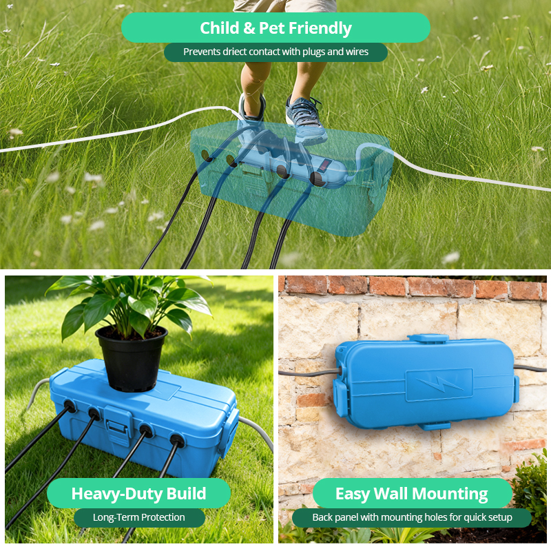 IP54 Medium Waterproof Cable B - Outdoor Use Power Strip のレビューと価格