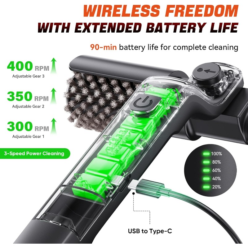 Electric Rotary Grill Brush fo - Outdoor Power Brush のレビューと価格