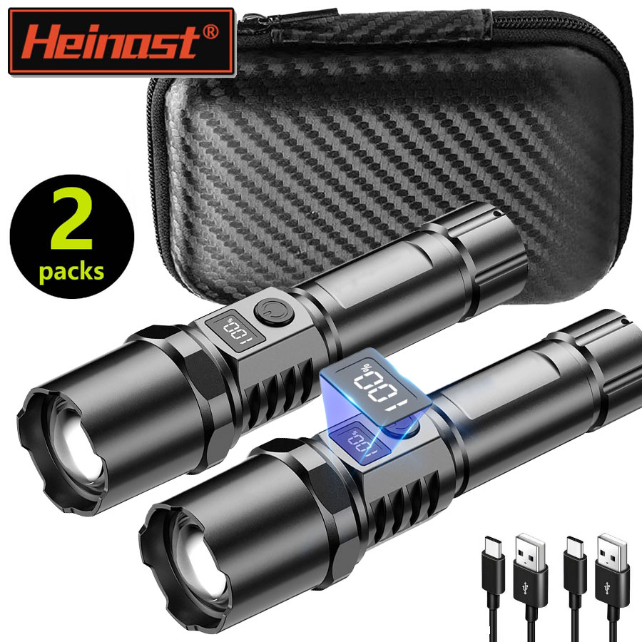 High Power XHP100 Led Flashlig - Outdoor Power Usb のレビューと価格