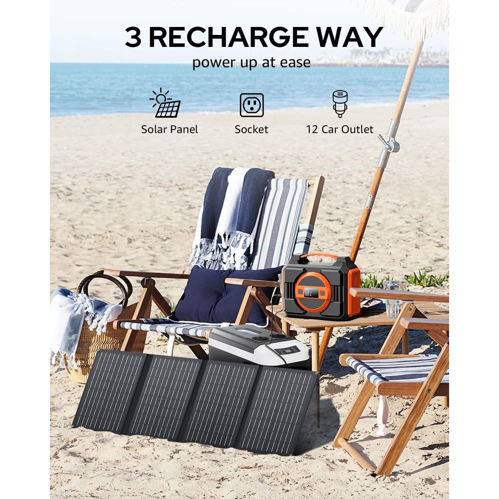 300W Portable Solar Generator  - Outdoor Power Bank With Ac Outlet のレビューと価格