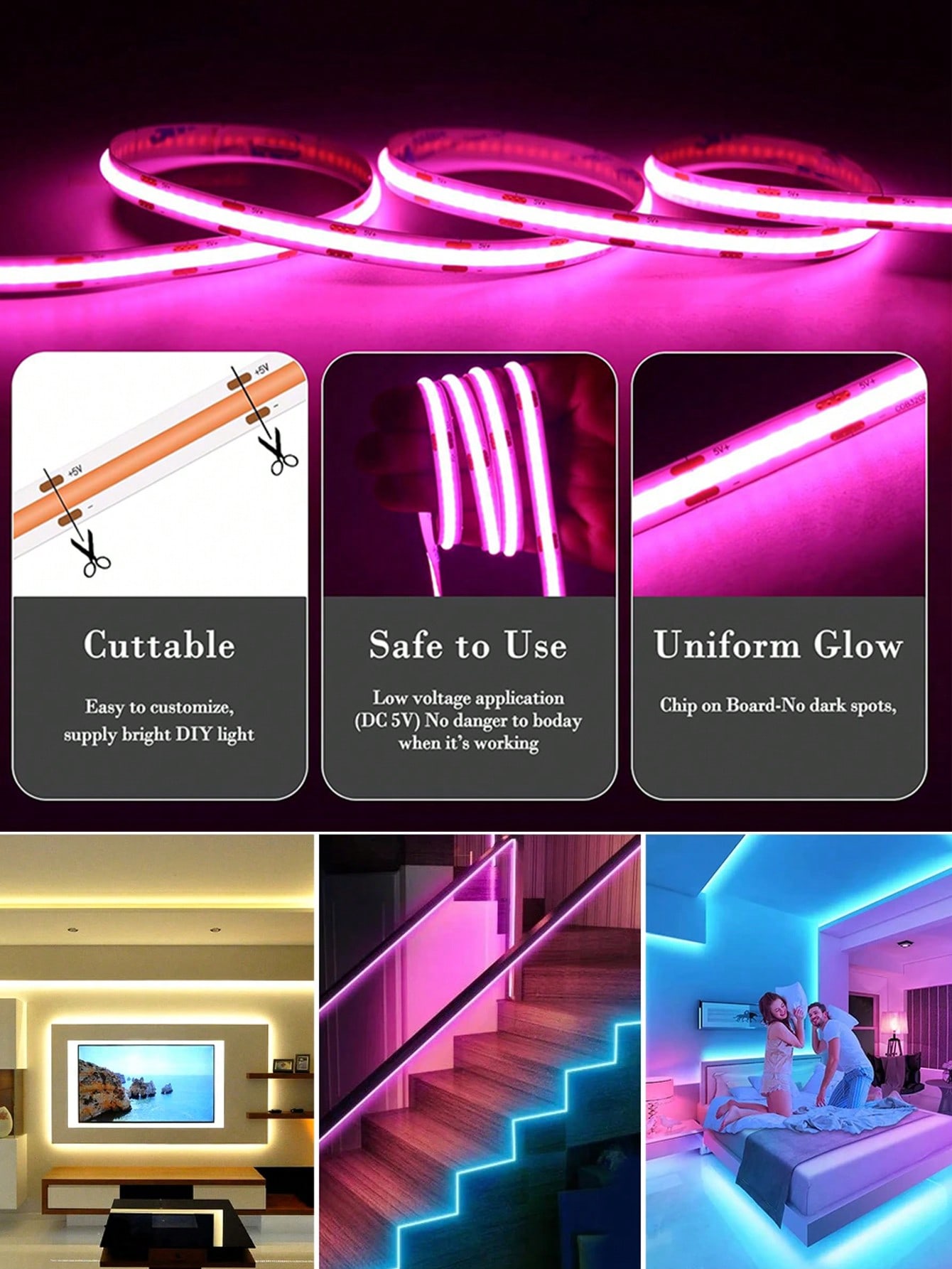 Acosh Neon Multi-Color COB LED - Outdoor Use Power Strip のレビューと価格