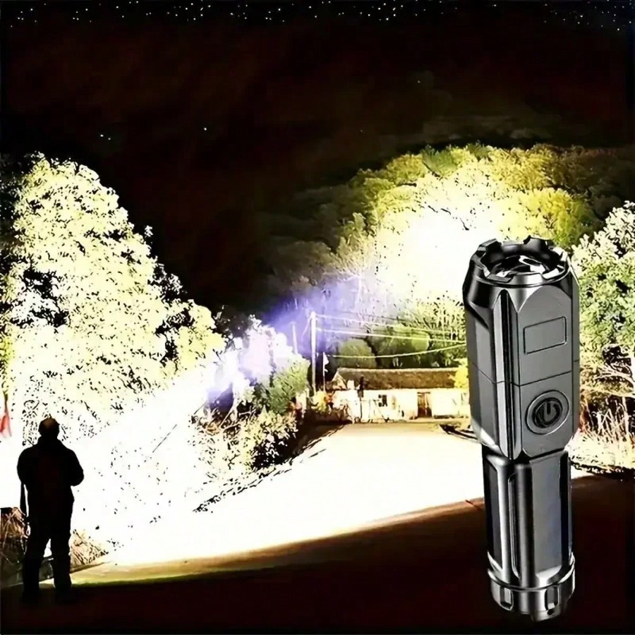 High Power Camping Flashlight  - Outdoor Power Usb のレビューと価格