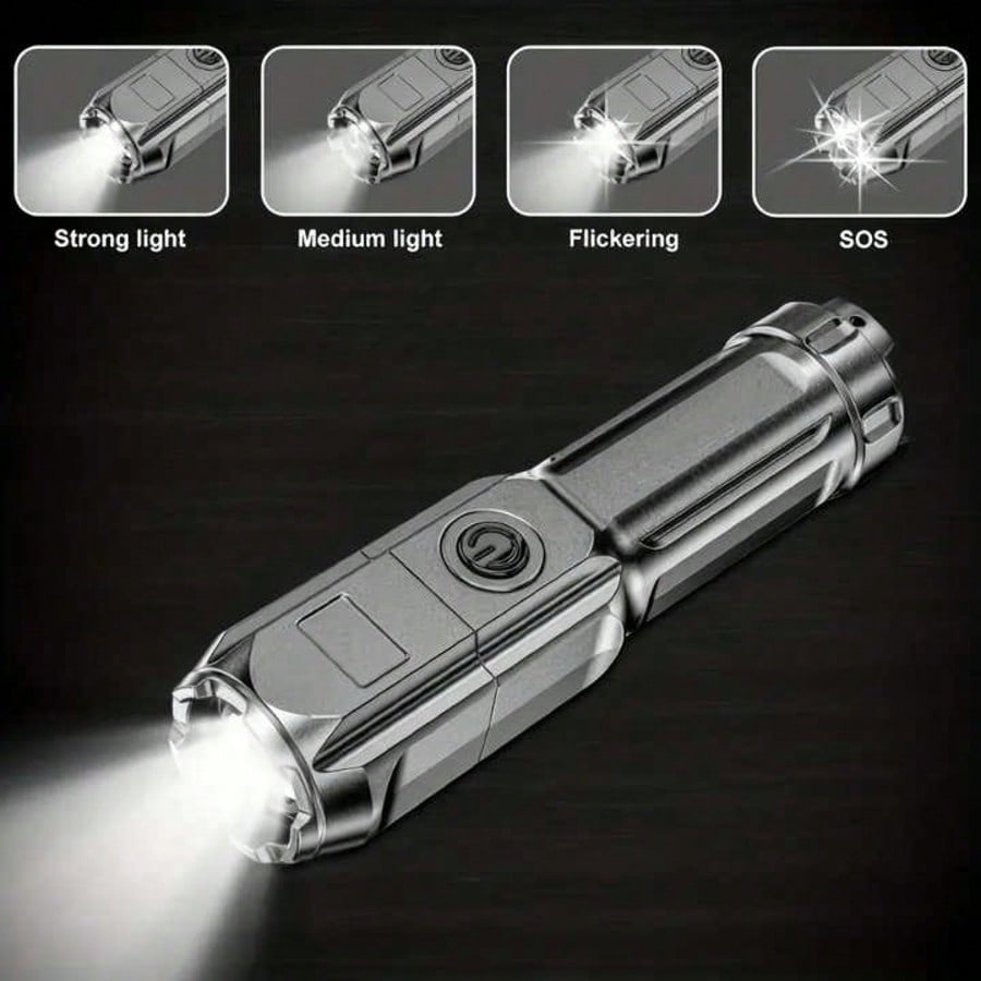 High Power Camping Flashlight  - Outdoor Power Usb のレビューと価格