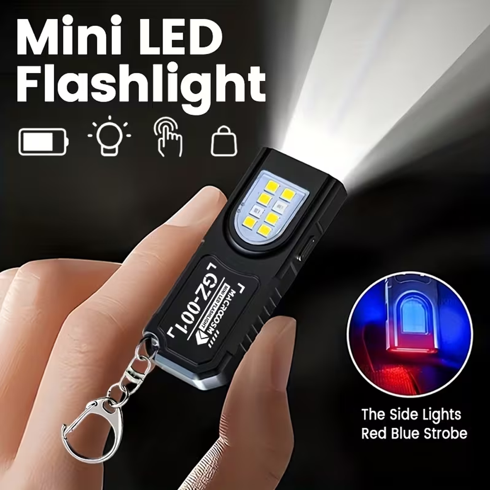 Mini COB LED Keychain Flashlig - Outdoor Power Usb のレビューと価格