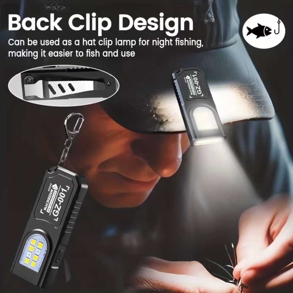 Mini COB LED Keychain Flashlig - Outdoor Power Usb のレビューと価格